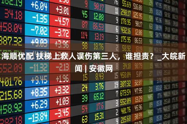 海顺优配 扶梯上救人误伤第三人，谁担责？_大皖新闻 | 安徽网